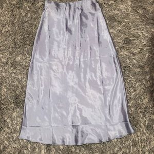 Purple silk skirt